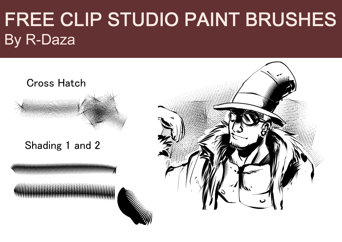 Free CSP-Manga Studio brushes