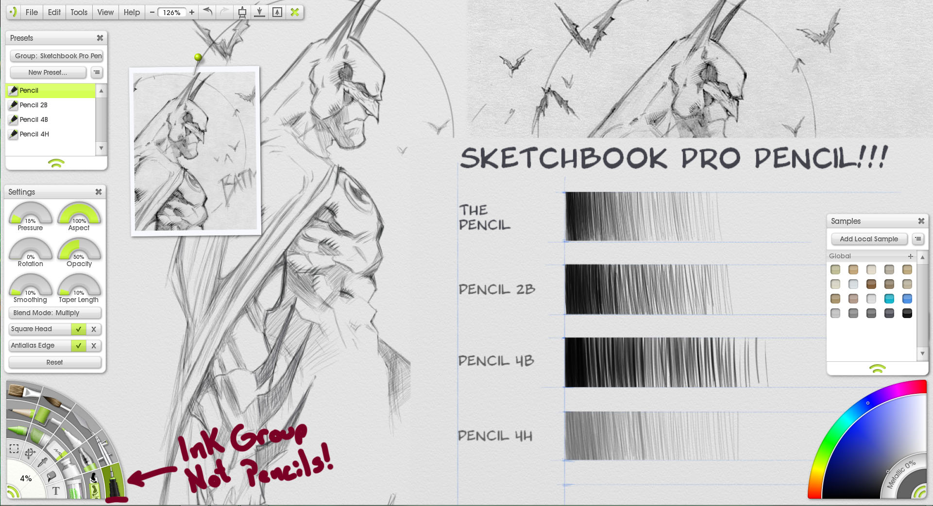 Sketchbook Pro Pencil in Artrage by rad66203 on DeviantArt