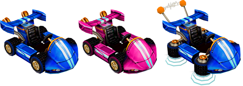 Team Bandicoot Kart (Crash Nitro Kart) Model