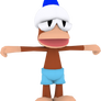 Light Blue Monkey (Ape Academy) Model