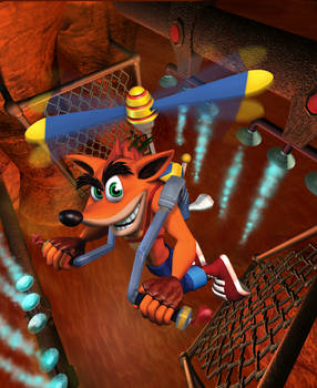 Crash Lava Helipack - Crash Bandicoot 2000s