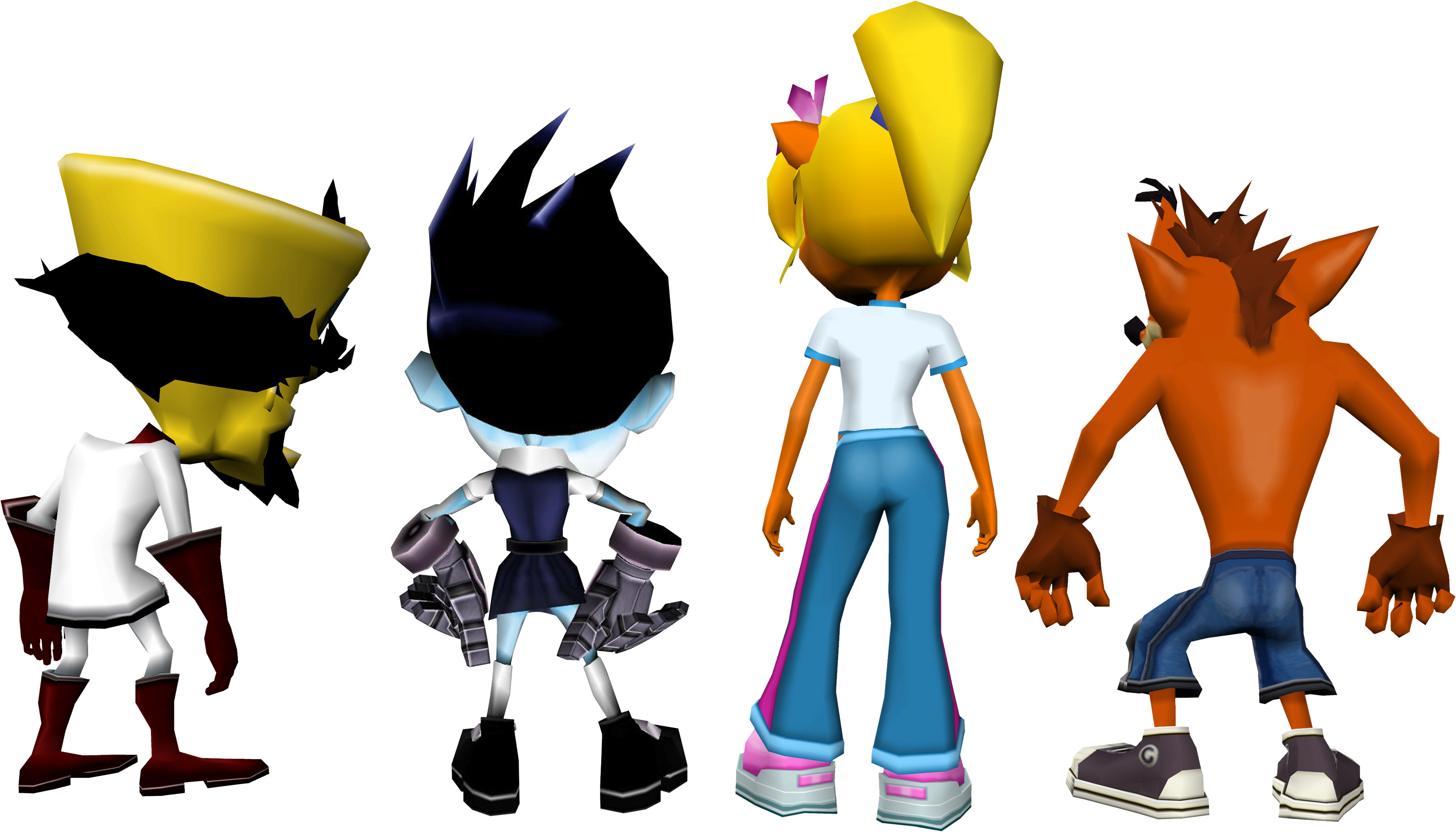 Line-Up Rear - Crash Twinsanity by CRASHARKI on DeviantArt