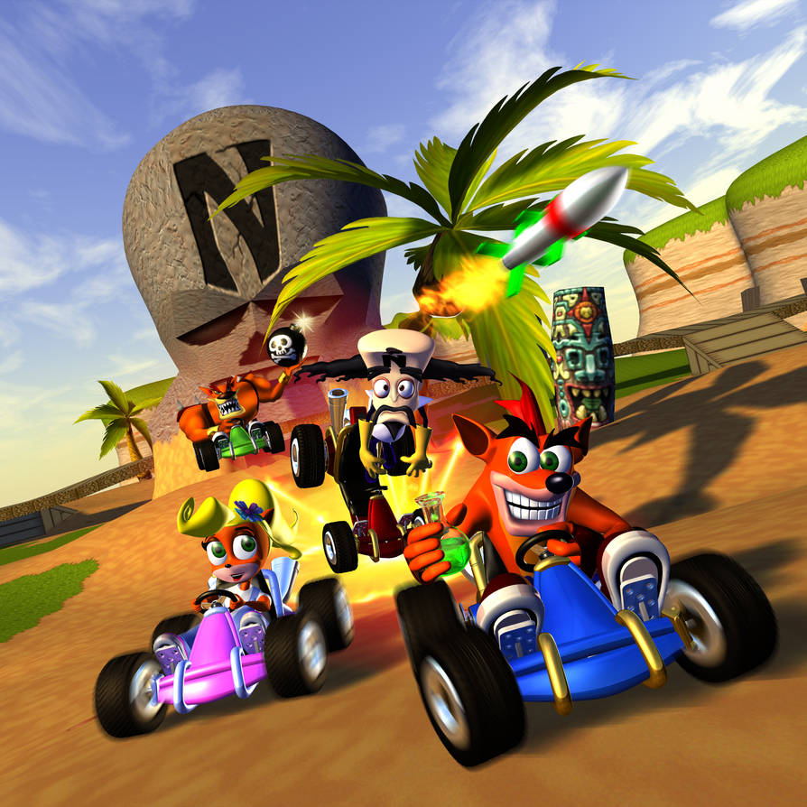 Battle CTR Crash Team Racing (1999) by CRASHARKI on DeviantArt