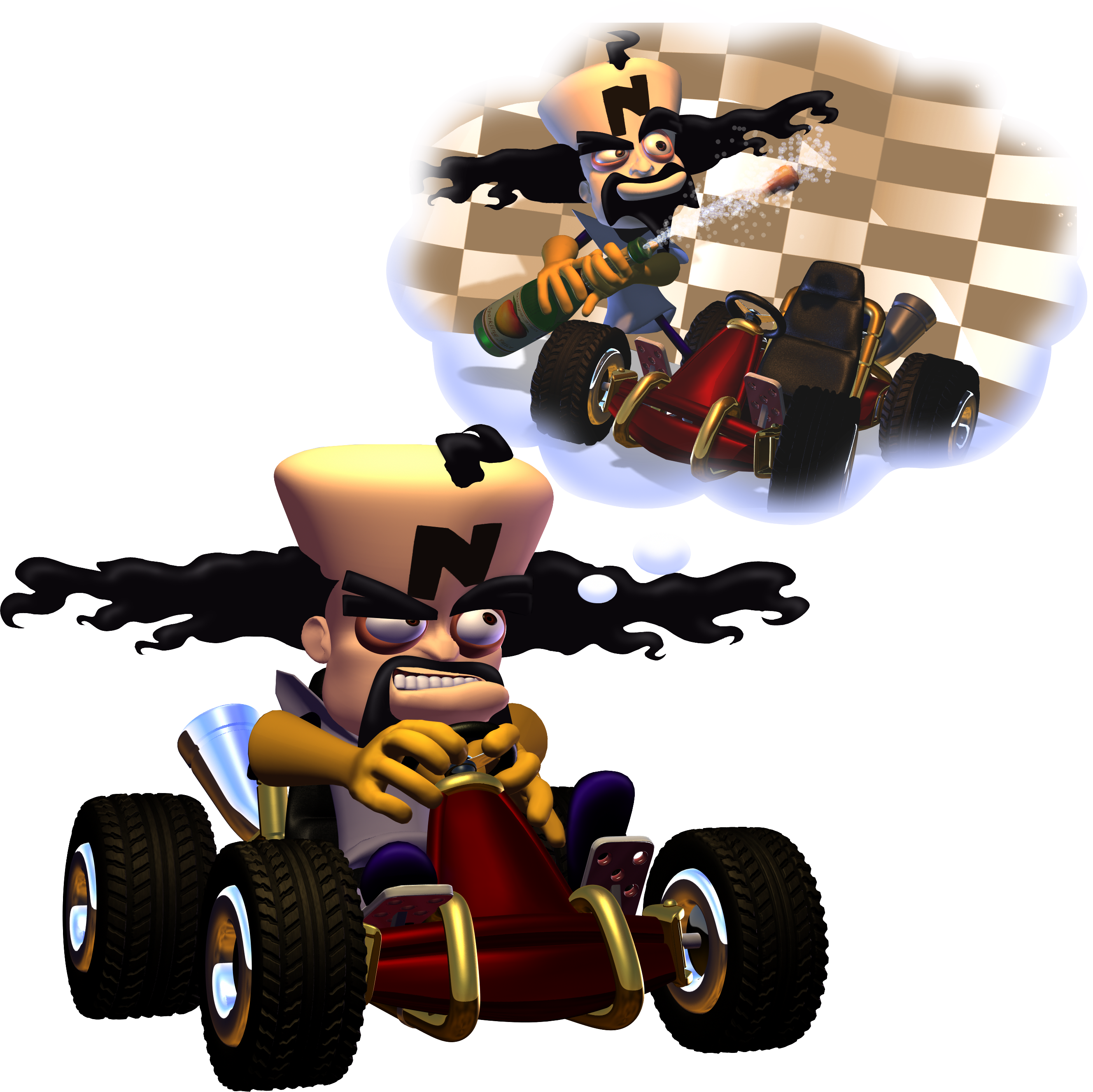 Cortex Winning Thought - Crash Team Racing (1999) by CRASHARKI on ...