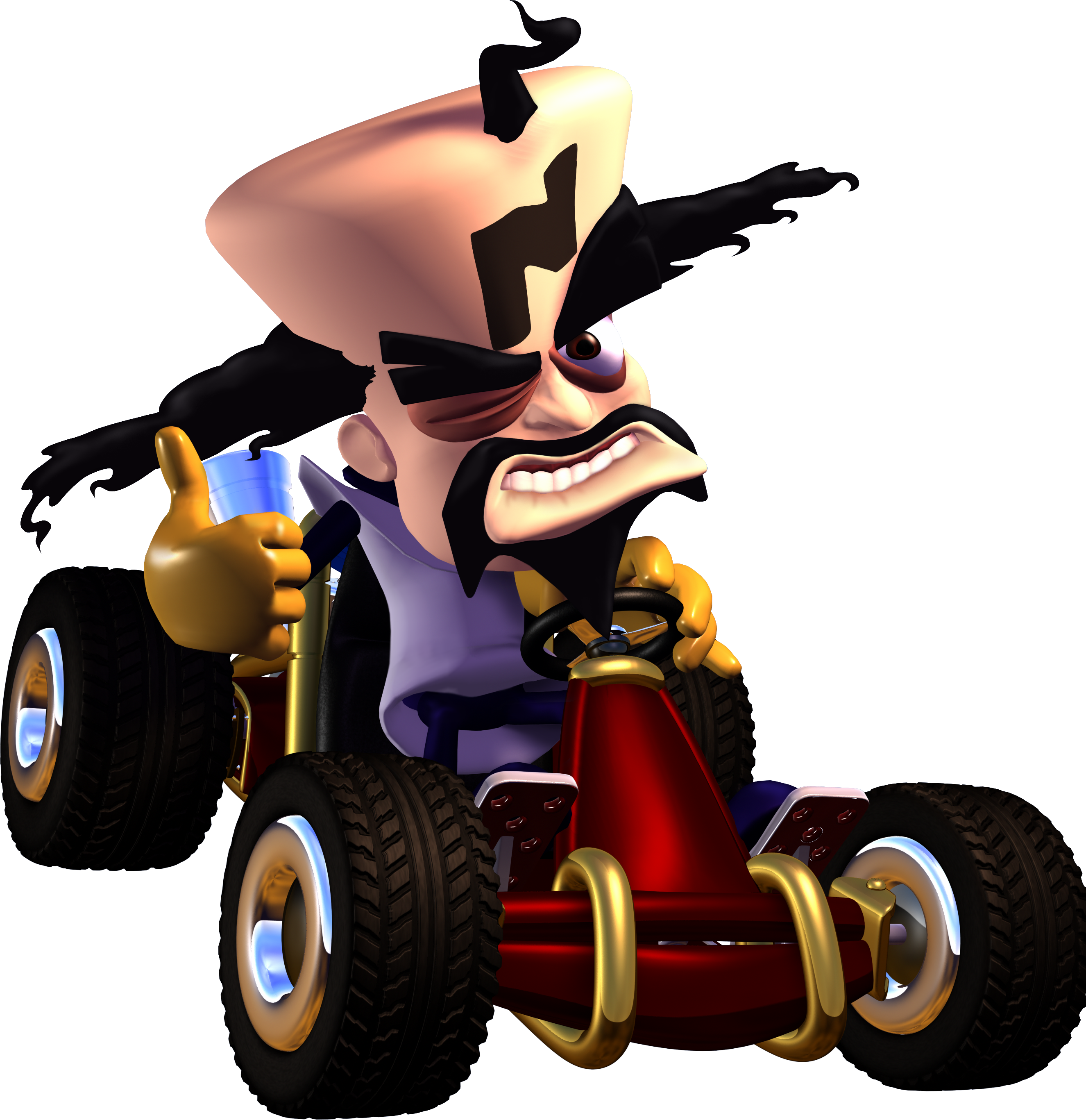 Cortex Thumbs Up - CTR: Crash Team Racing (1999) by CRASHARKI on DeviantArt