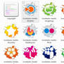 Iconos de redes sociales recopilados
