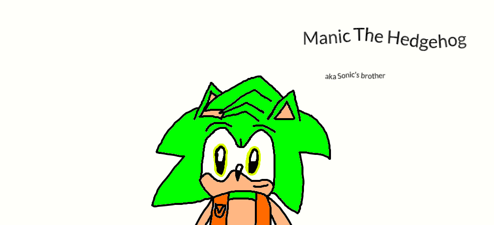 Manic The Hedgehog by SonicTheCoolHog123 on DeviantArt
