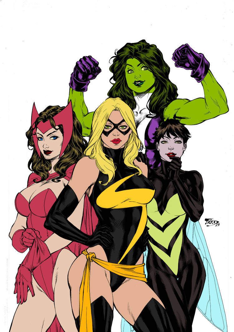 Avengers Girls By Texas0418 On Deviantart