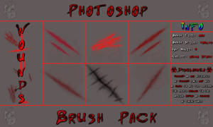 Wound Brushes [Photoshop Brush Set]