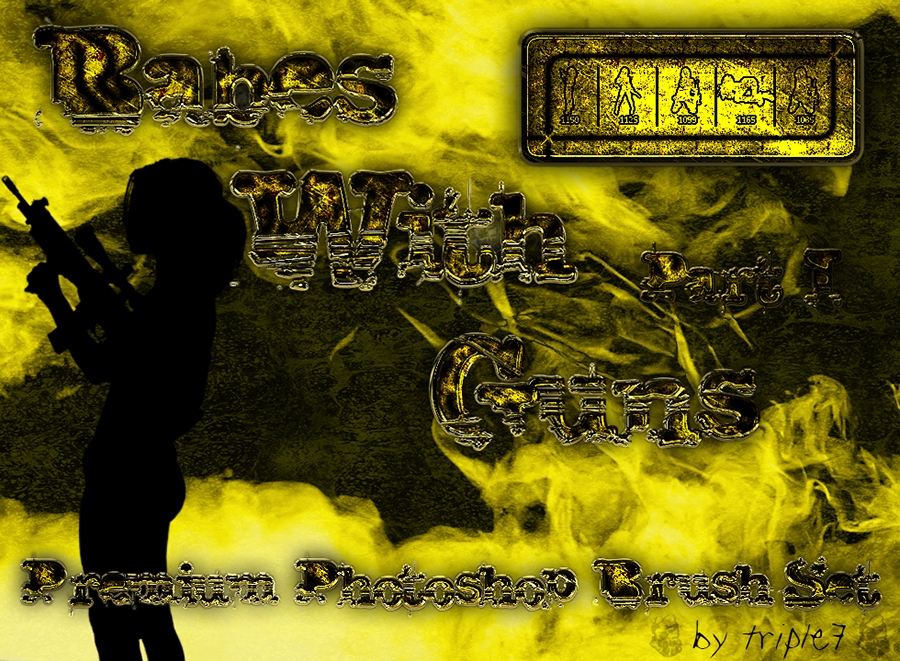 Babes With Guns Set 1 [Premium Brushes] by triple7photography on DeviantArt