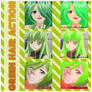 Anime Green Hair Action