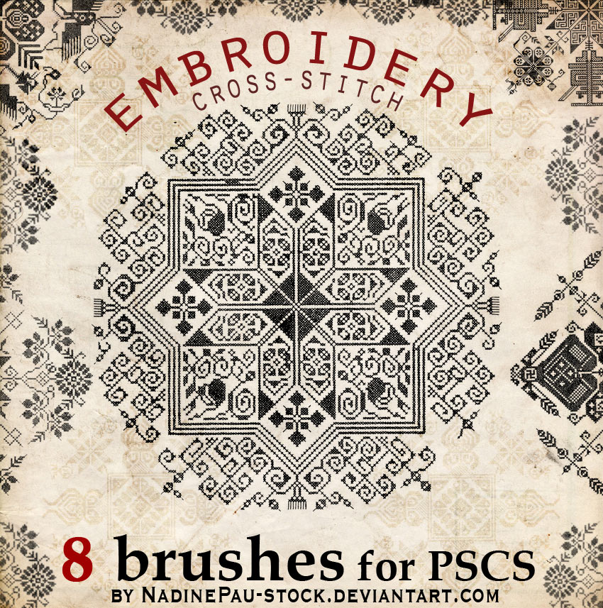 Embroidery a cross-stitch