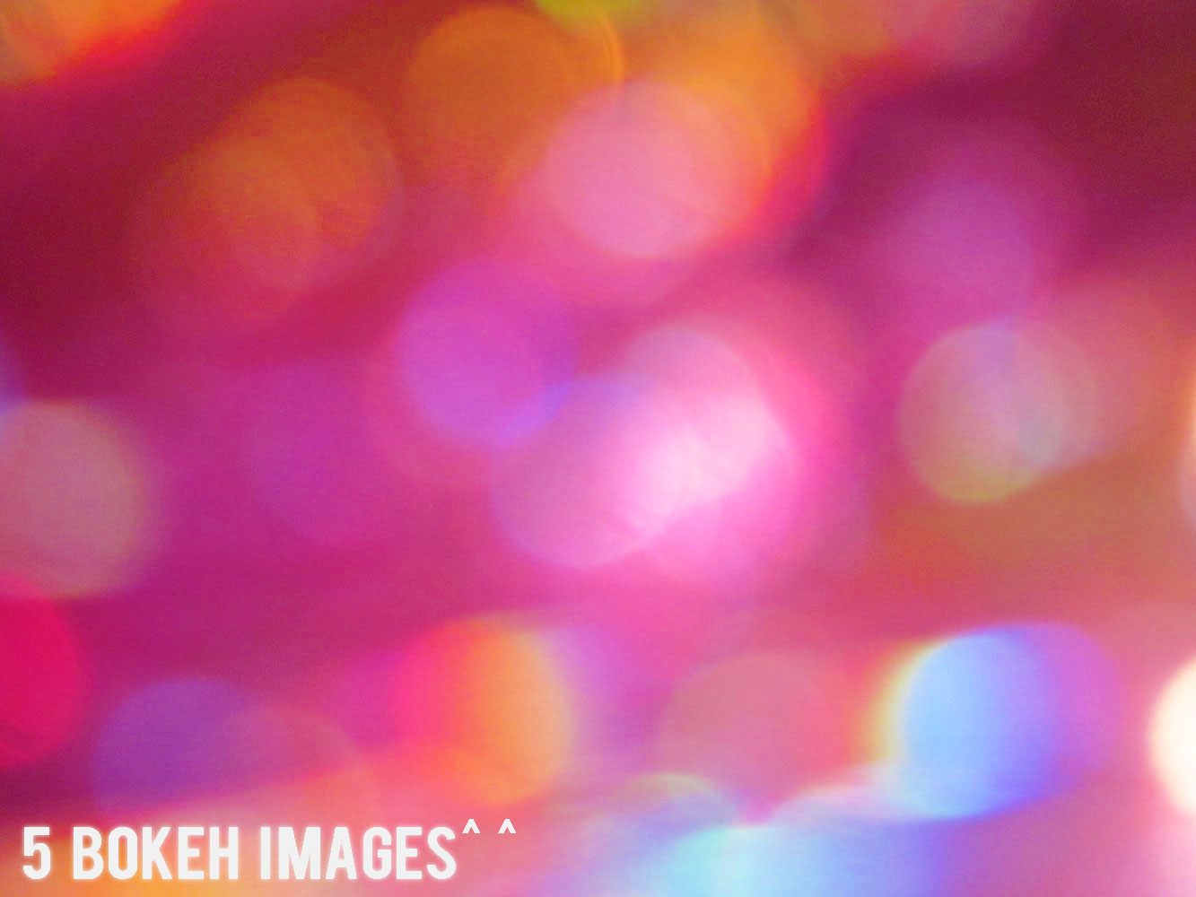 5 Bokeh Images (Public Domain)