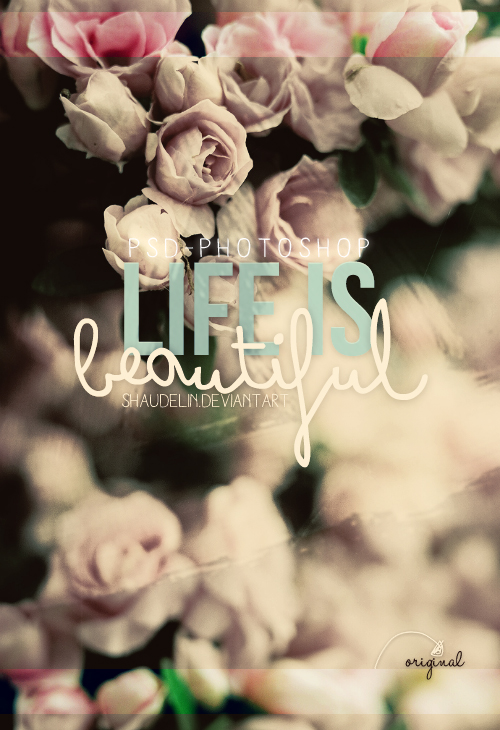 Life is beautiful - PSD