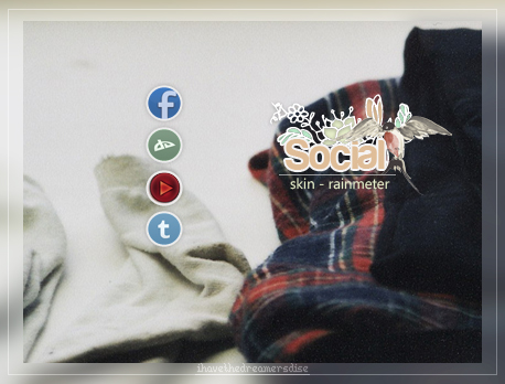 Social web - Rainmeter