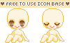 free to use sitting icon base