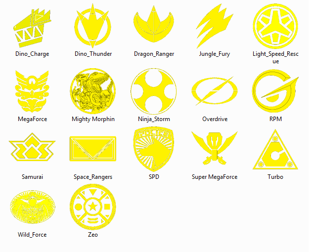 Power Ranger Icon Pack 1