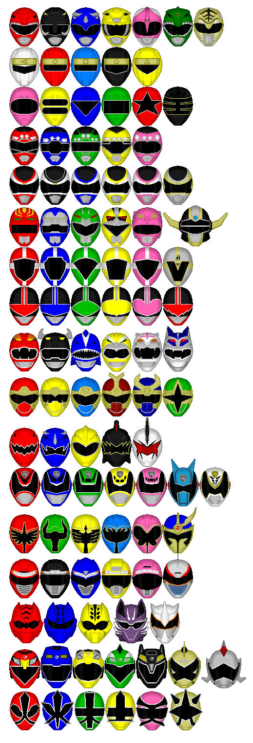 Legendary Power Ranger Helmet Icons by chaz1179 on DeviantArt