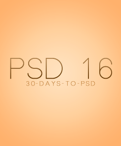 PSD 16 by 30days-psd on DeviantArt