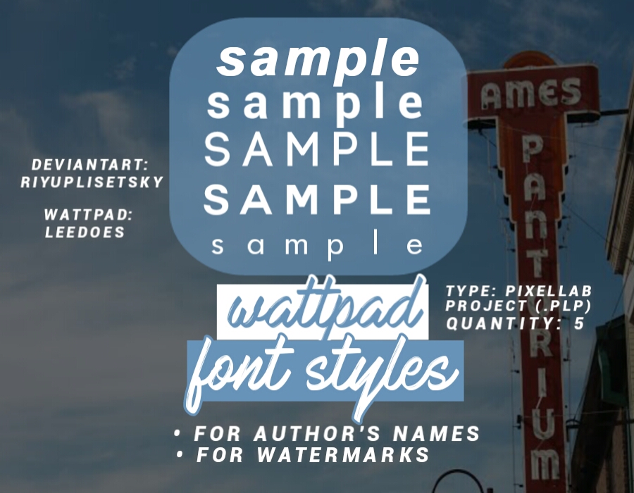 Wattpad Font Styles 1 by riyuplisetsky on DeviantArt