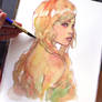 Create a Whimsical Watercolor Portrait: Female