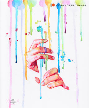 True colors, watercolor, 2021