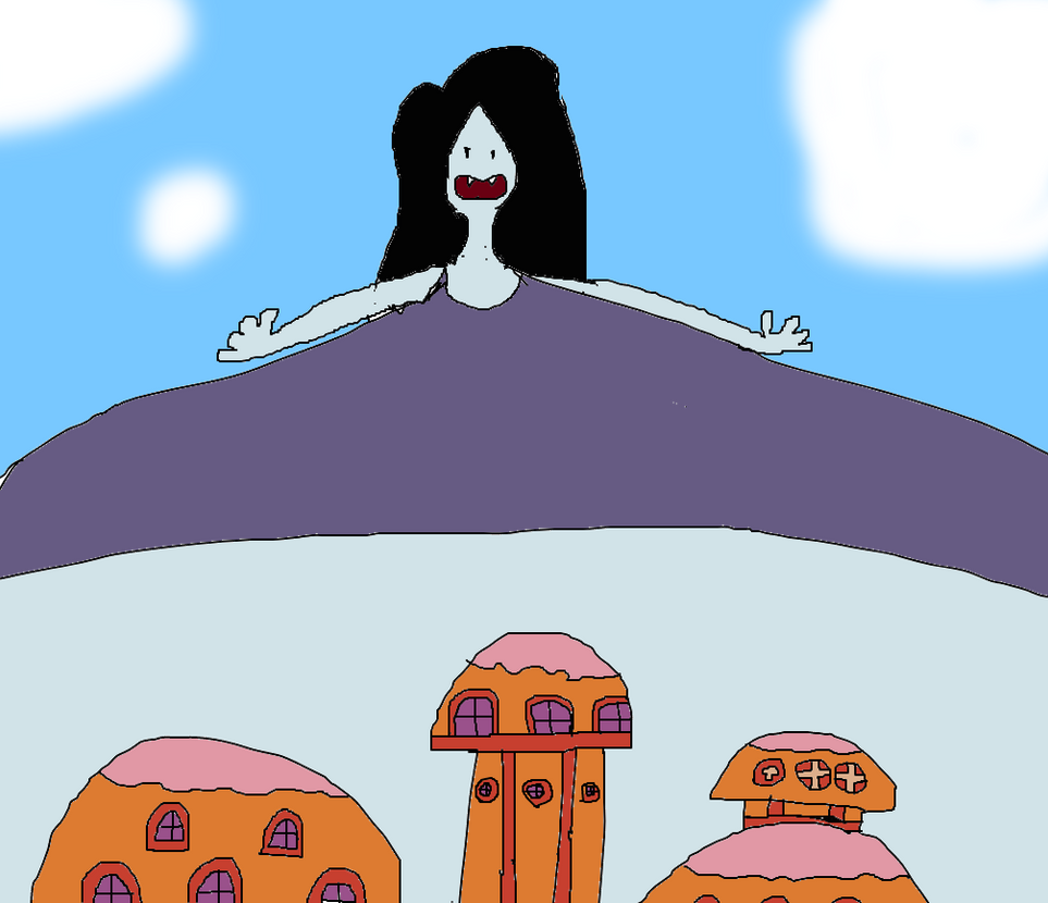 giantess bottom heavy marceline (art trade) by uniparrot20 on DeviantArt