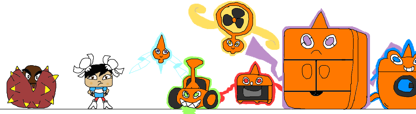 prickly goomba rotom and chunni by uniparrot20 on DeviantArt