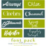 #2 FONT PACK by Cael