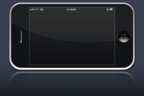 iPhone turned 3G psd template