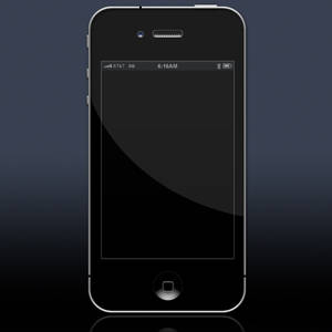 iPhone4 psd template