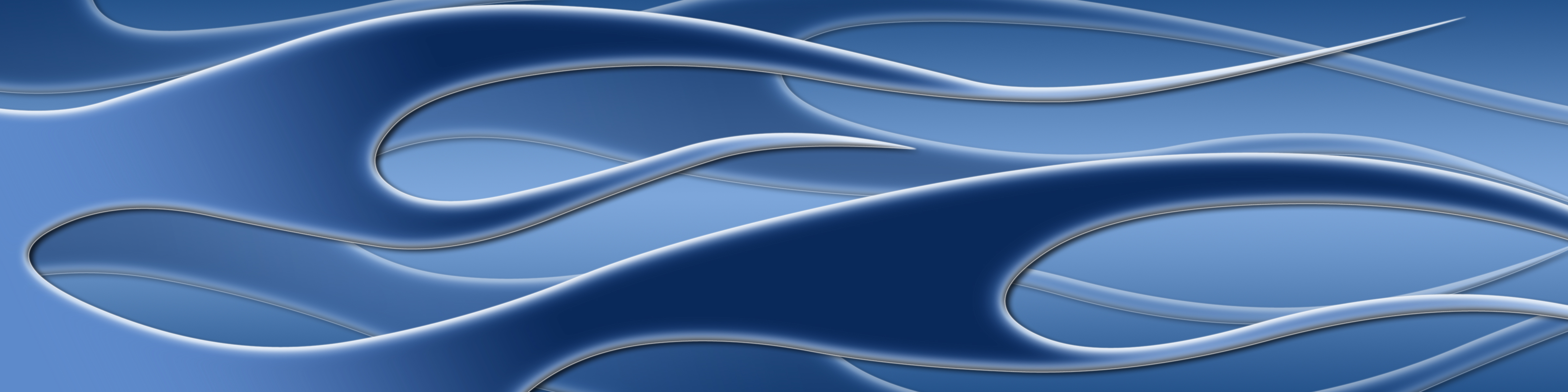 Flames - blue triple display