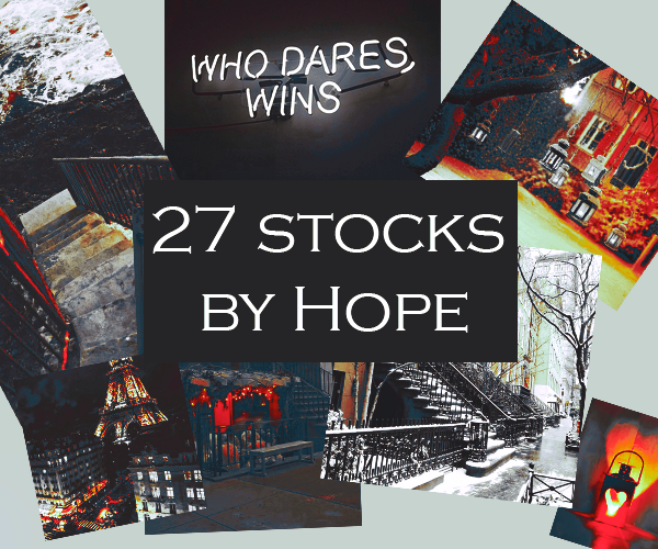 27 stocks by Hope szablono-sfera
