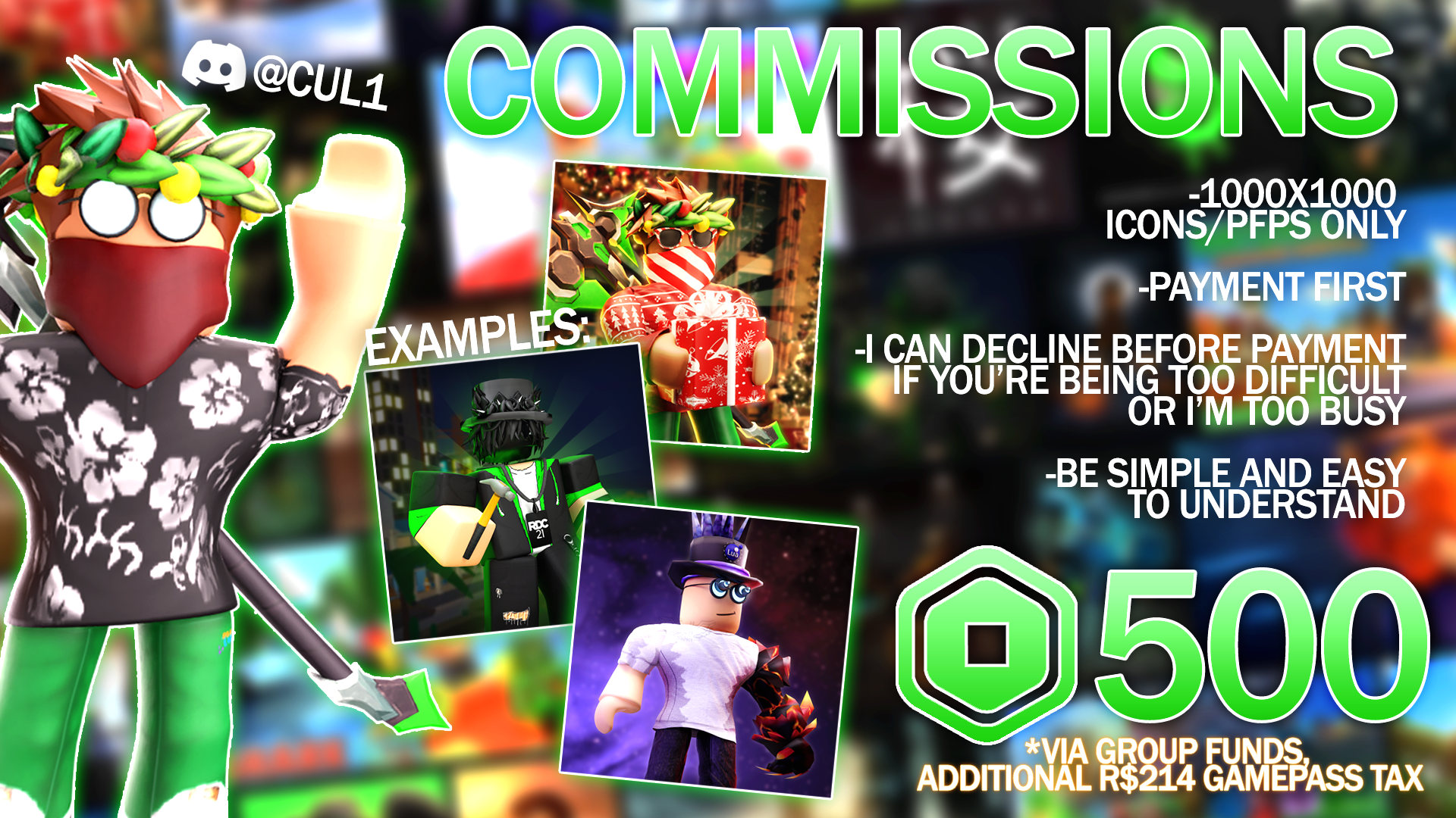 Comissions Price List !! (Robux) by Christianweslen on DeviantArt