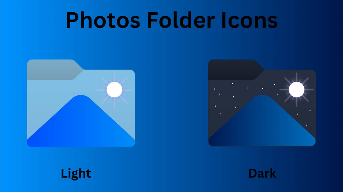 Photos Folder Icons by Belu-King on DeviantArt