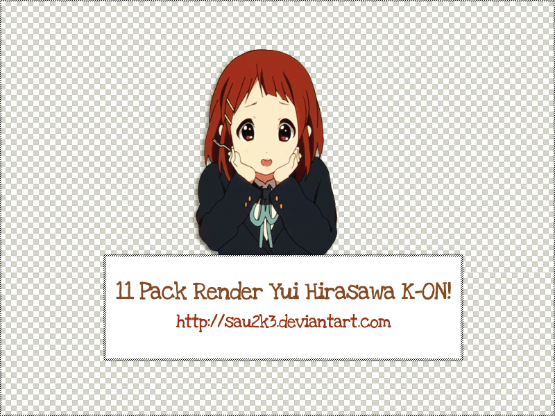 K-ON! Yui Hirasawa Render by AkenoSenpaiRenders on DeviantArt