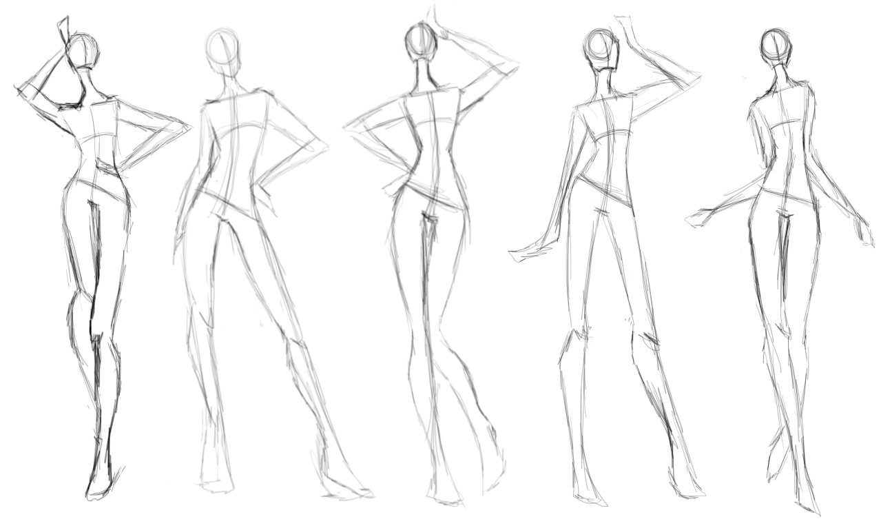 sketch model poses