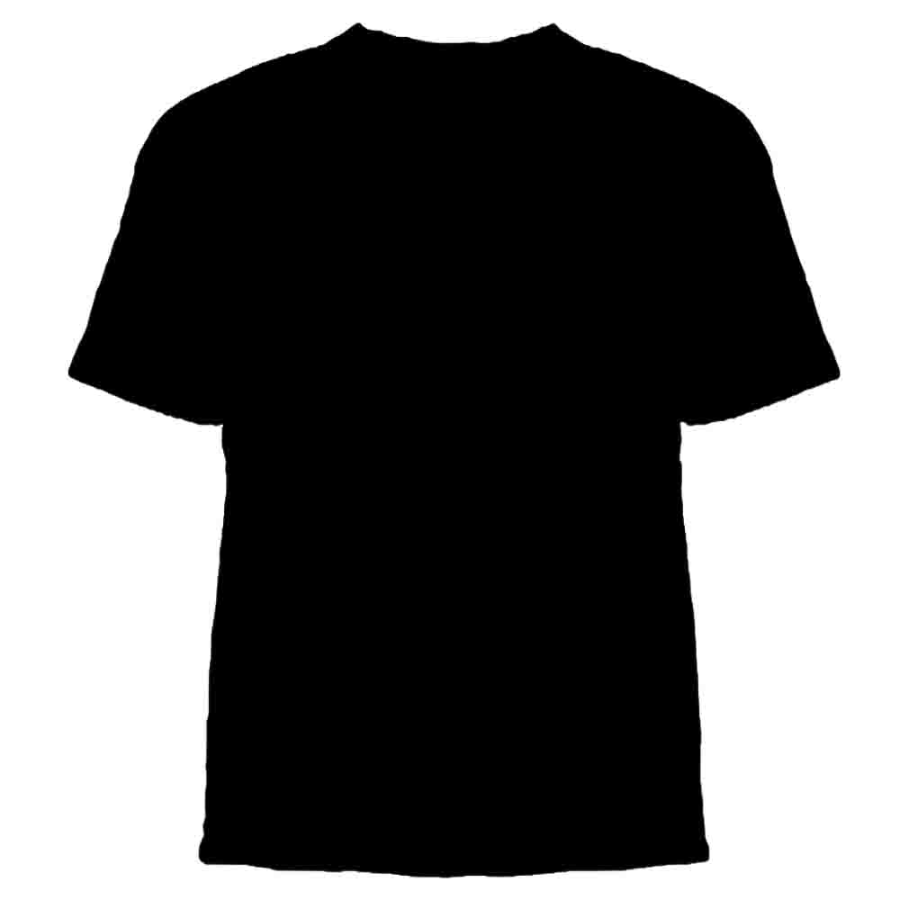 Black t shirt template hot sale