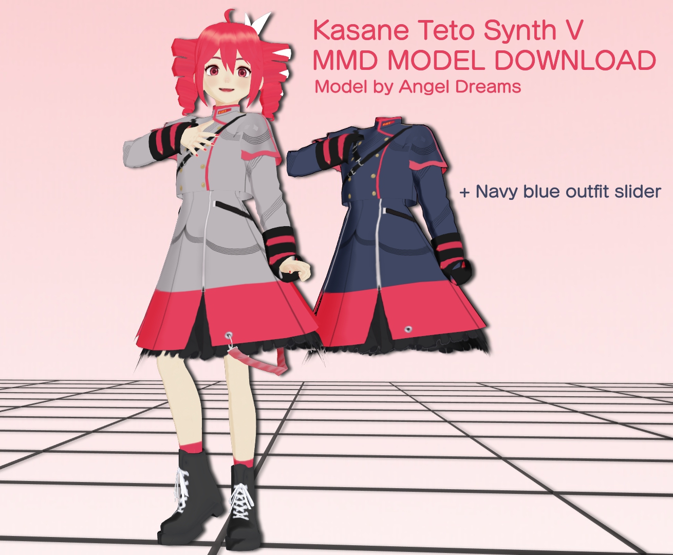 Mmd kasane teto synth v model download by angeldreams6569 on deviantart