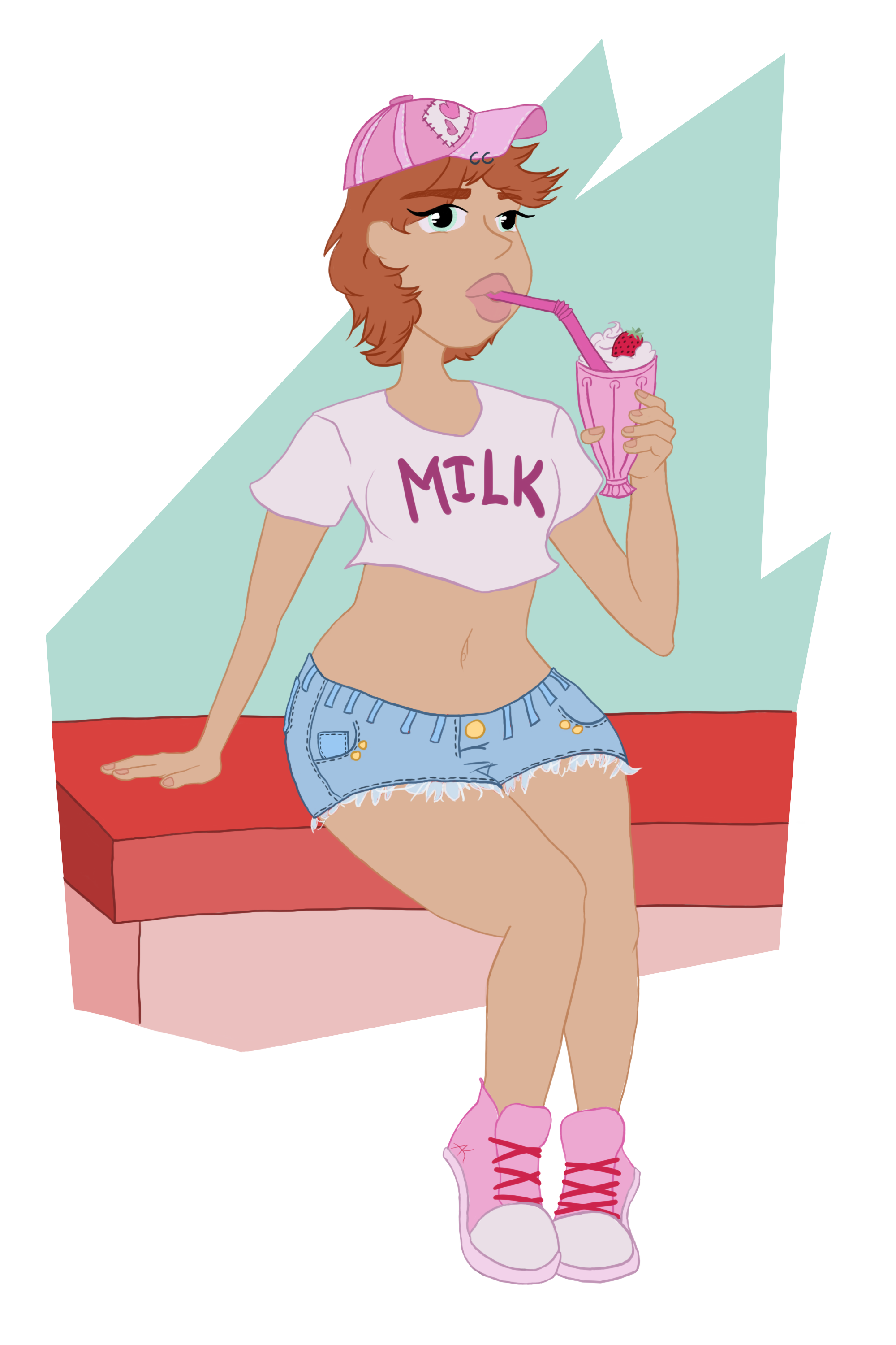 Milkshake Gal by zestywhale on DeviantArt