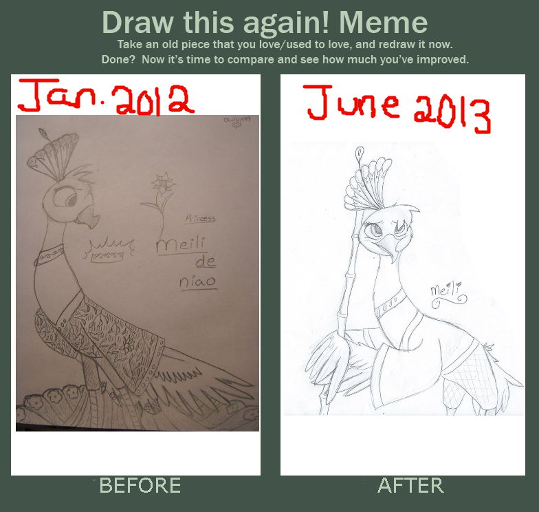 Before And After Meme Meili Drawing By Owls1999 On Deviantart
