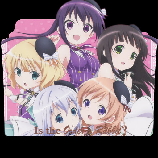 Get Wallpaper Gochuumon Wa Usagi Desu Ka 4 Folder Icon By Darkdirtydanny On Desktop Wallpaper Free