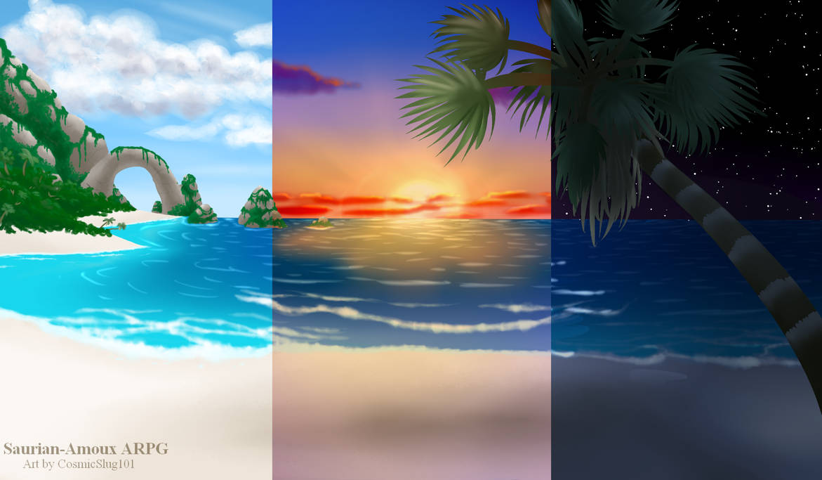 Beach Background by Verian-Database on DeviantArt