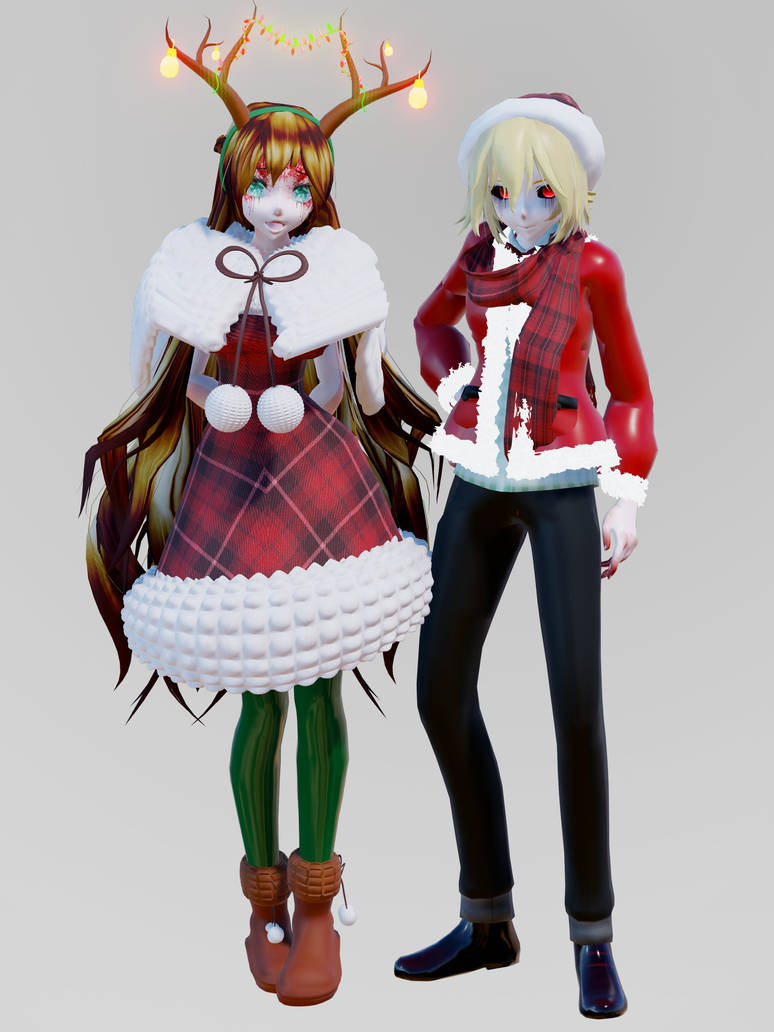 [MMD Creepypasta Model DL] Christmas Ben and Sally by i-Mintyyy on ...