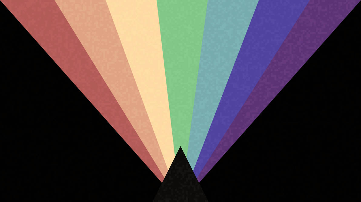 Screenshot of the Rainbow Triangle game, build rTrian20150302 v3 on DeviantArt