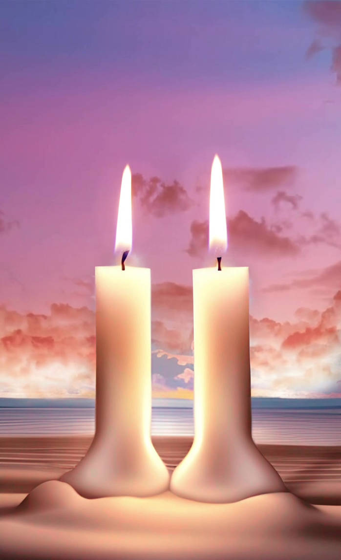 Candle in the sand by hermio on DeviantArt