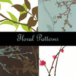 Floral Photoshop Patterns by eMelody