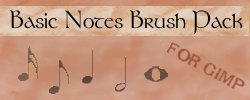 GIMP Brushes- Music Notes