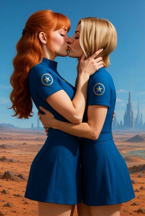 Paige Langley and Kixi Rajki kissing by KixiRajki on DeviantArt