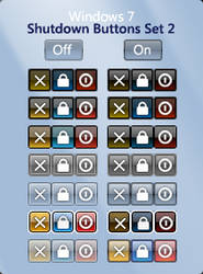 Shutdown Buttons Set 2